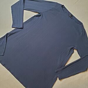 Eileen Fisher Women's Size S Soft Tencel Blend Long Sleeve Shirt Blue